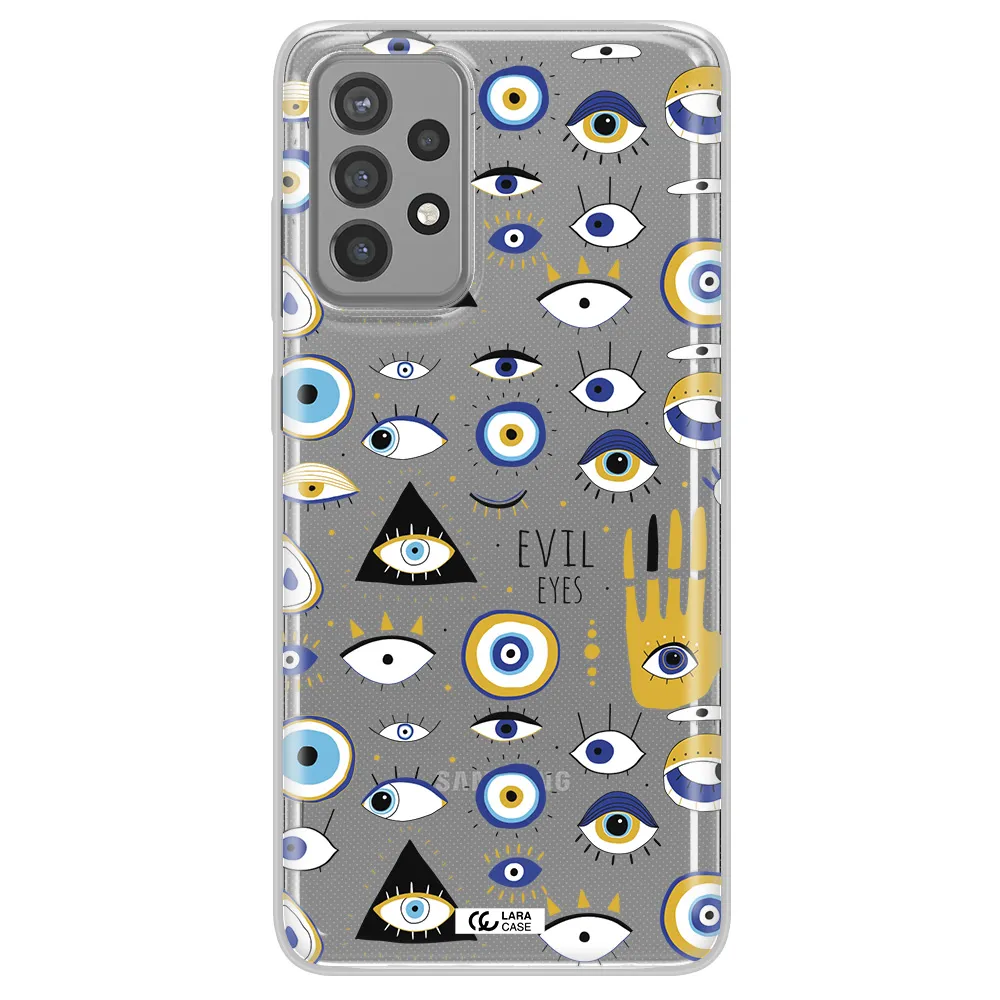 Evil Eyes Samsung A72 Clear TPU Case