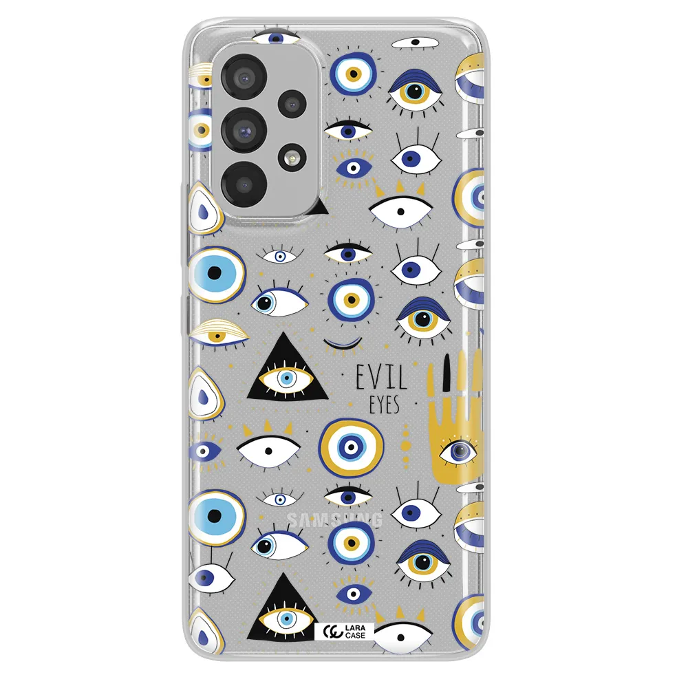 Evil Eyes Samsung A73 Clear TPU Case