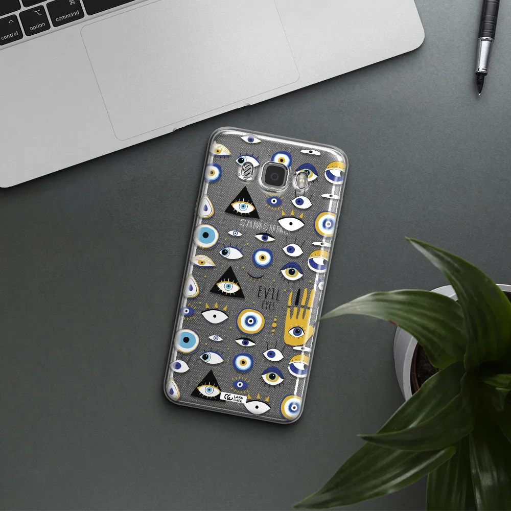 Evil Eyes Samsung J7 2016 Clear TPU Case