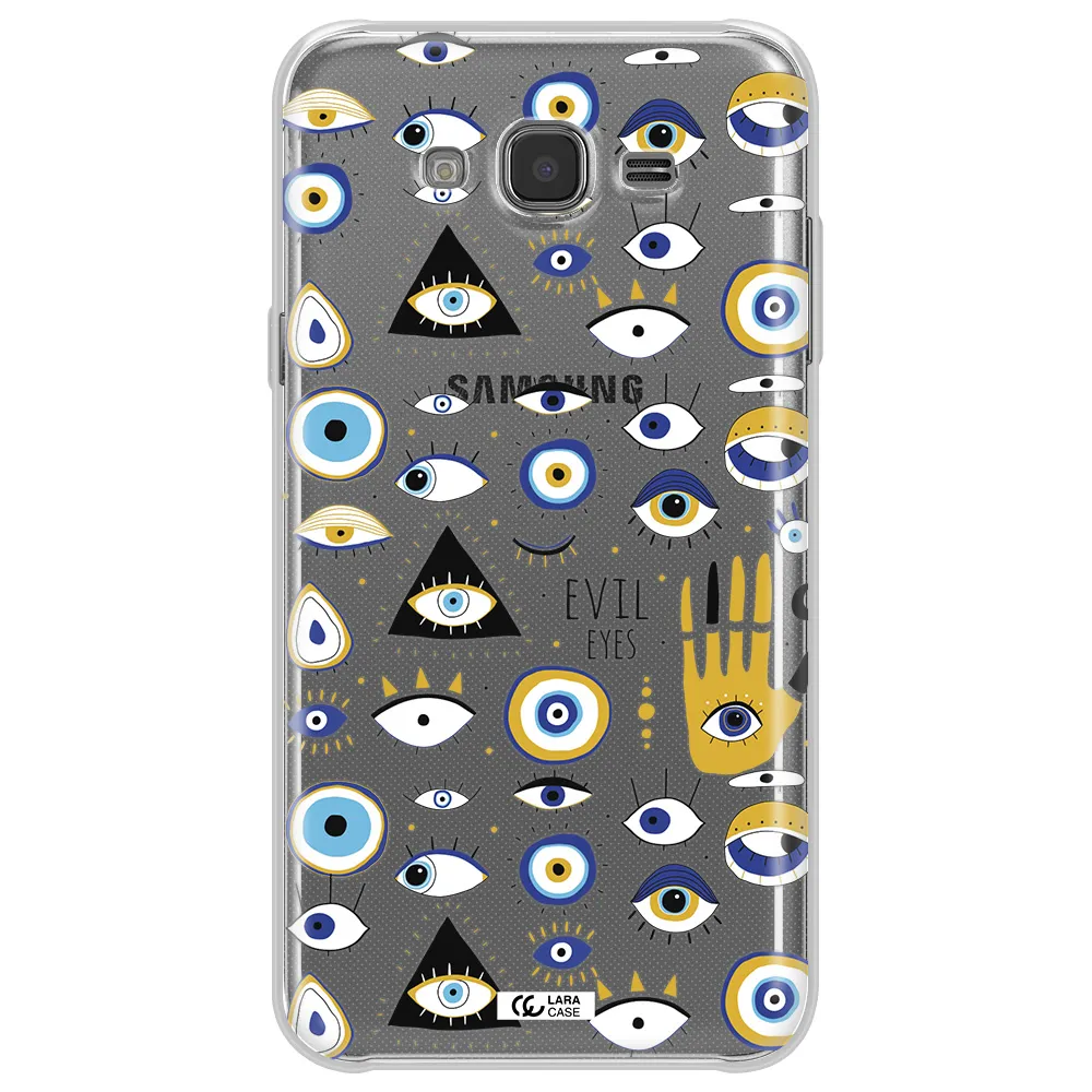 Evil Eyes Samsung J7 Clear TPU Case