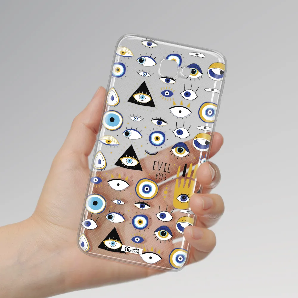 Evil Eyes Samsung J7 Prim Clear TPU Case