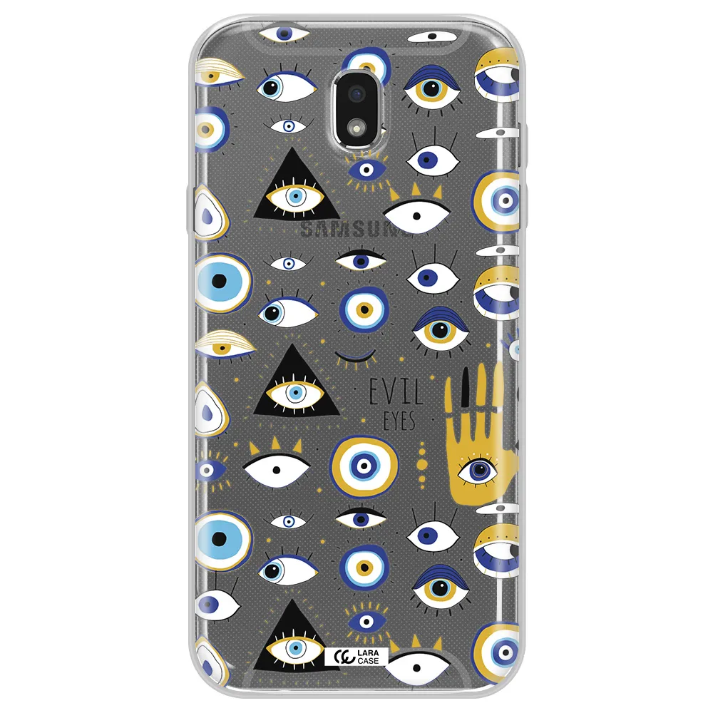 Evil Eyes Samsung J7 Pro Clear TPU Case