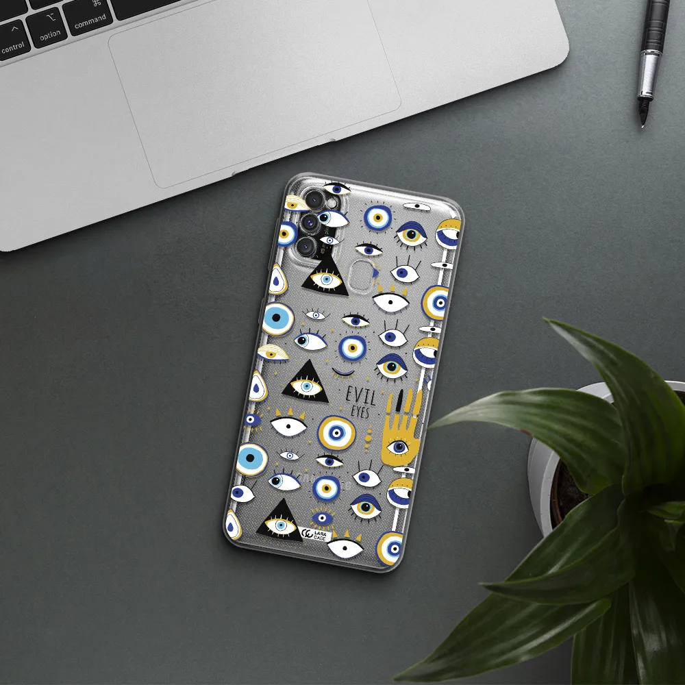 Evil Eyes Samsung M30S Clear TPU Case