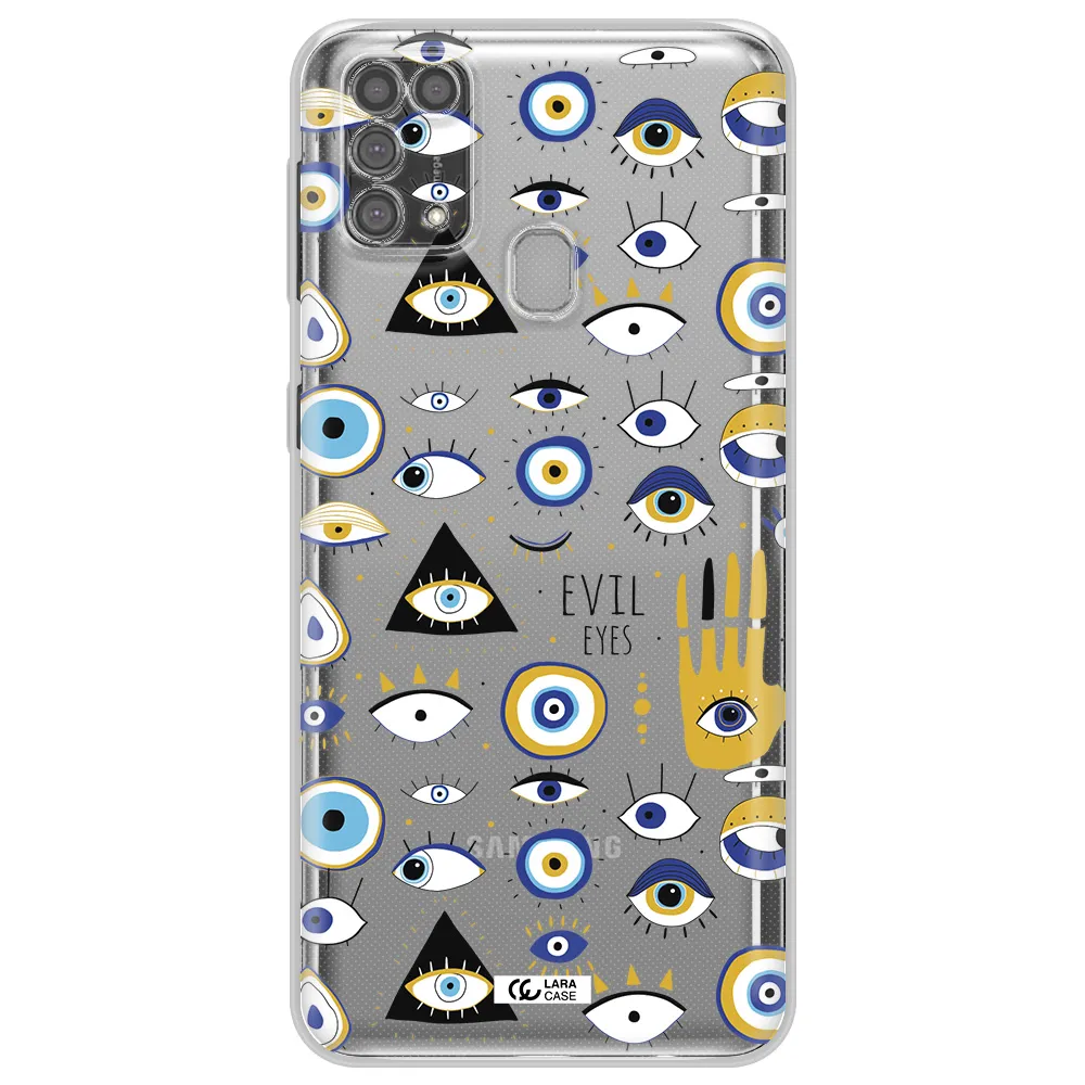 Evil Eyes Samsung M31 Clear TPU Case
