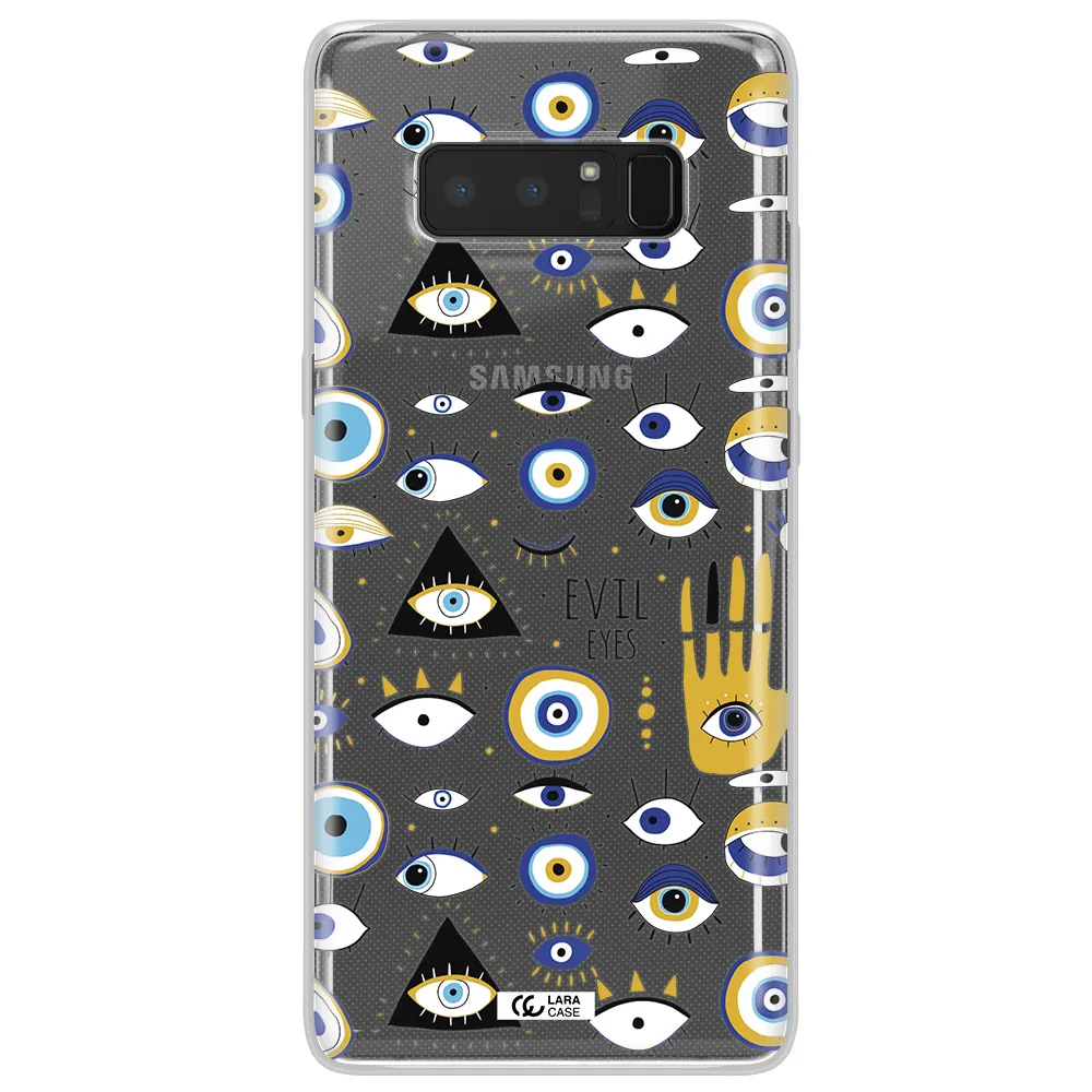 Evil Eyes Samsung Note 8 Clear TPU Case