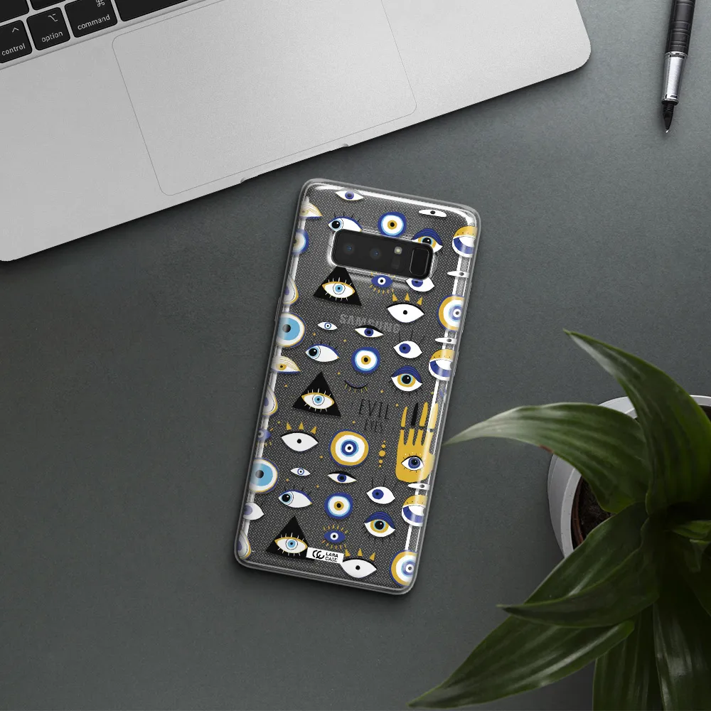 Evil Eyes Samsung Note 8 Clear TPU Case