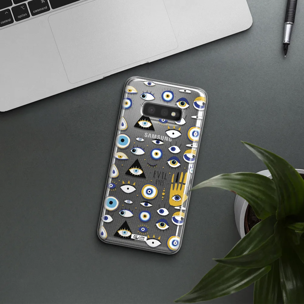 Evil Eyes Samsung S10e Clear TPU Case