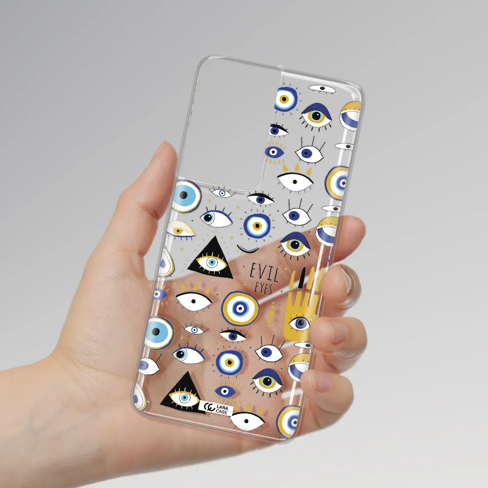 Evil Eyes Samsung S21 Ultra Clear TPU Case
