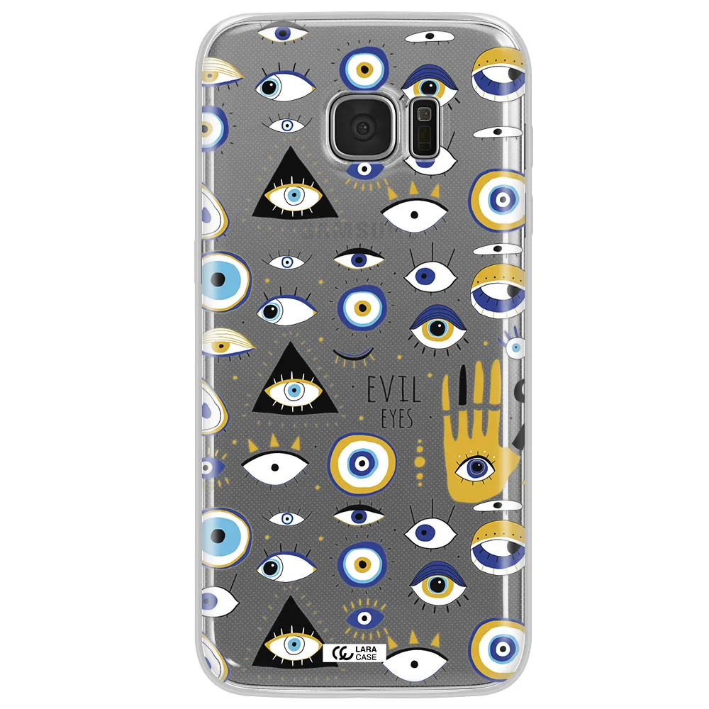Evil Eyes Samsung S7 Edge Clear TPU Case