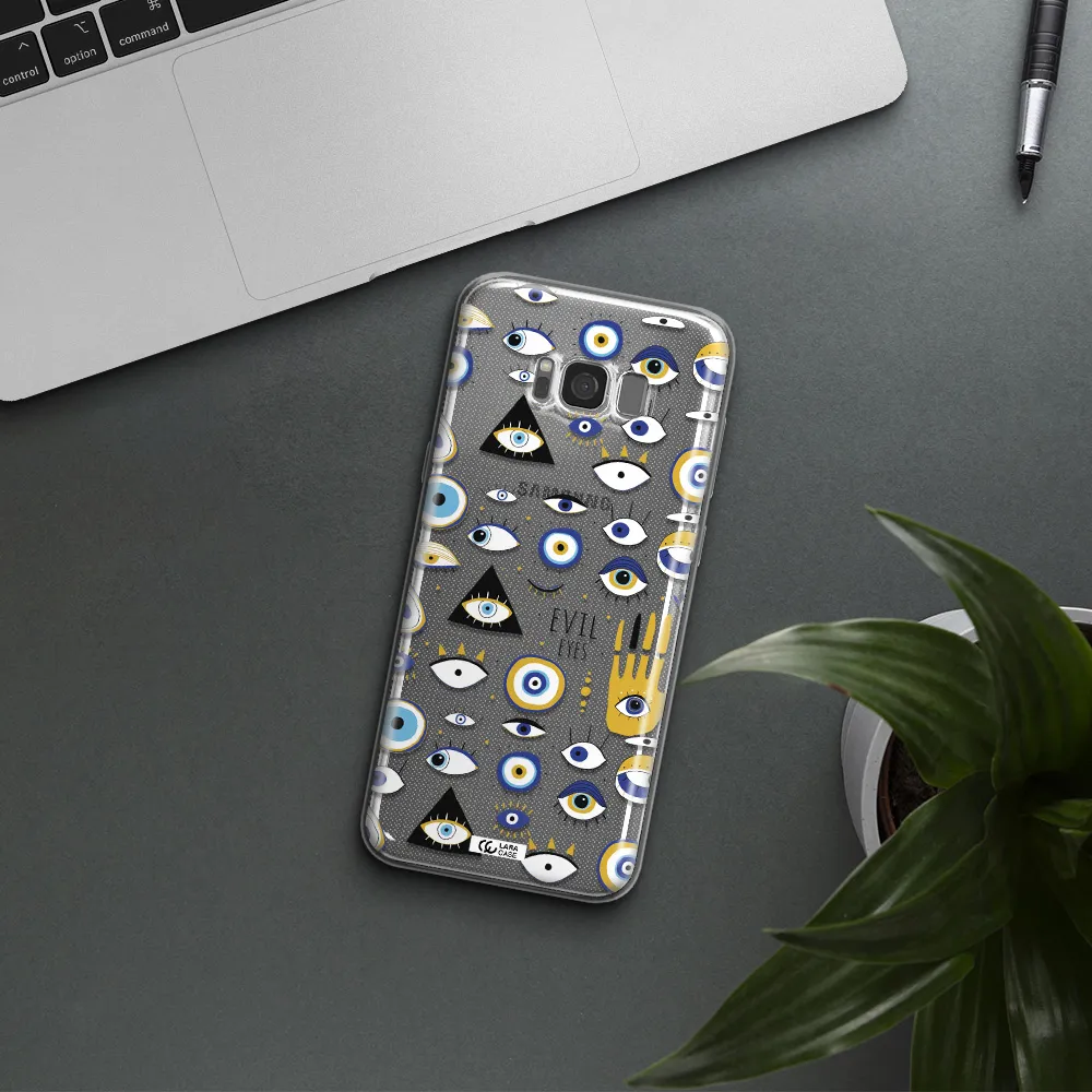 Evil Eyes Samsung S8 Clear TPU Case