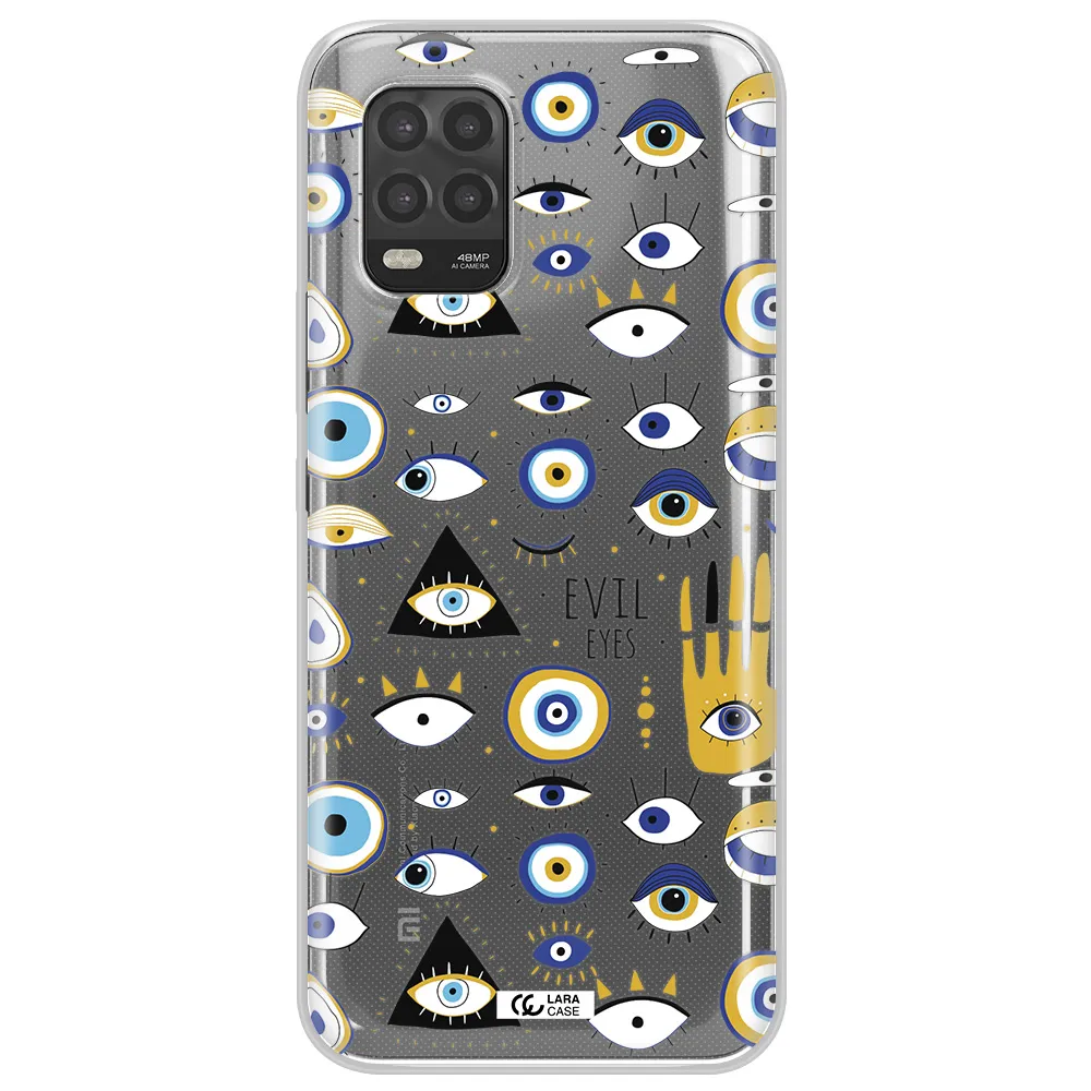 Evil Eyes Xiaomi Mi 10 Lite Clear TPU Case