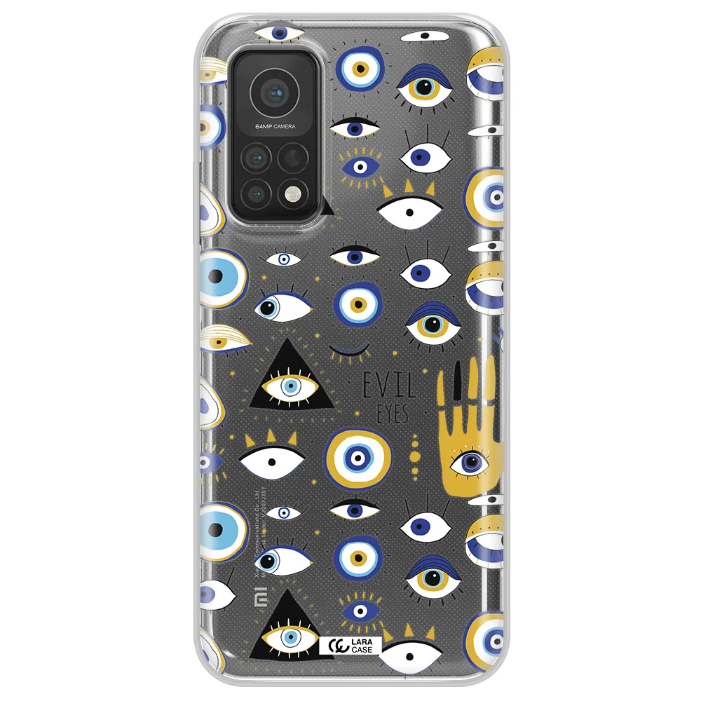 Evil Eyes Xiaomi Mi 10T Clear TPU Case