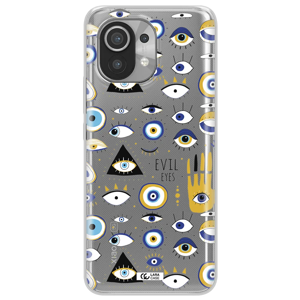 Evil Eyes Xiaomi Mi 11 Clear TPU Case