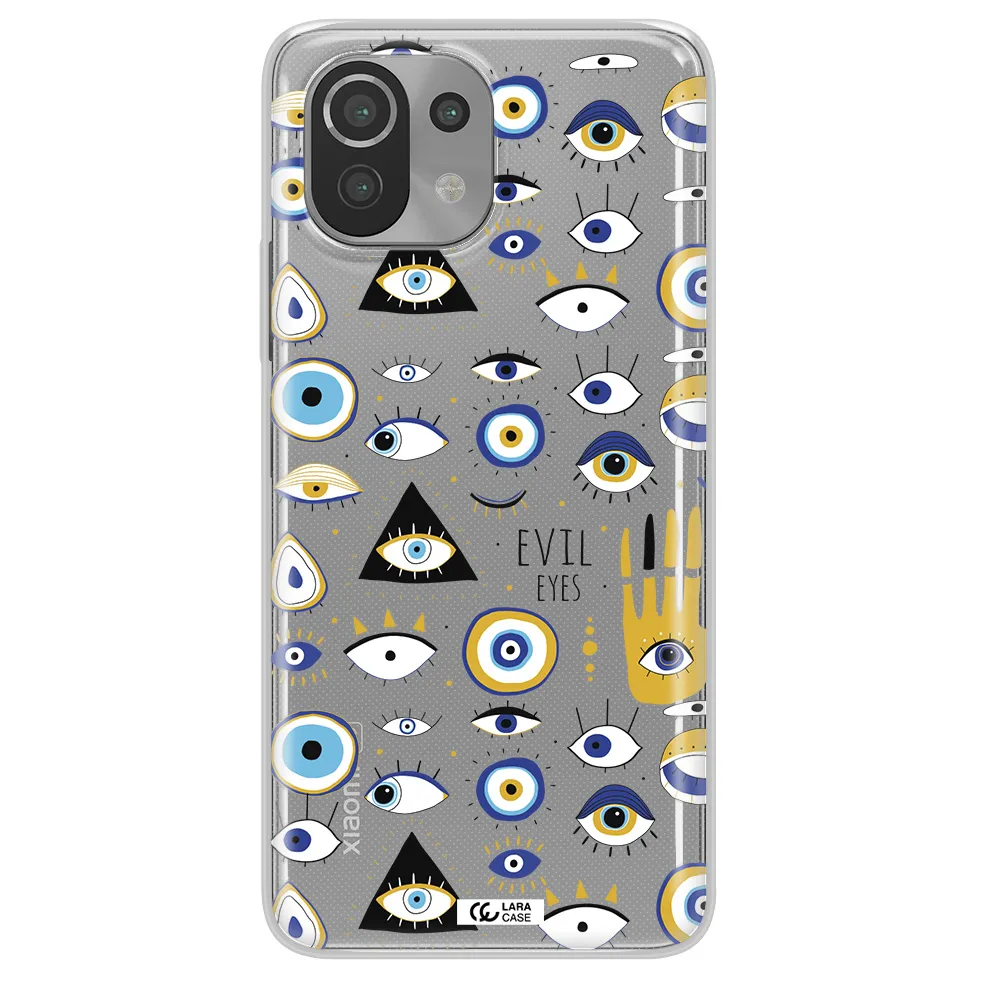 Evil Eyes Xiaomi Mi 11 Lite Clear TPU Case