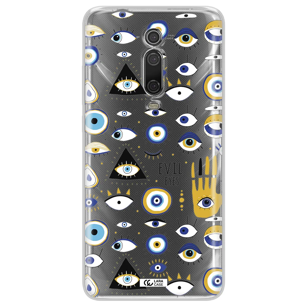 Evil Eyes Xiaomi Mi 9T Clear TPU Case