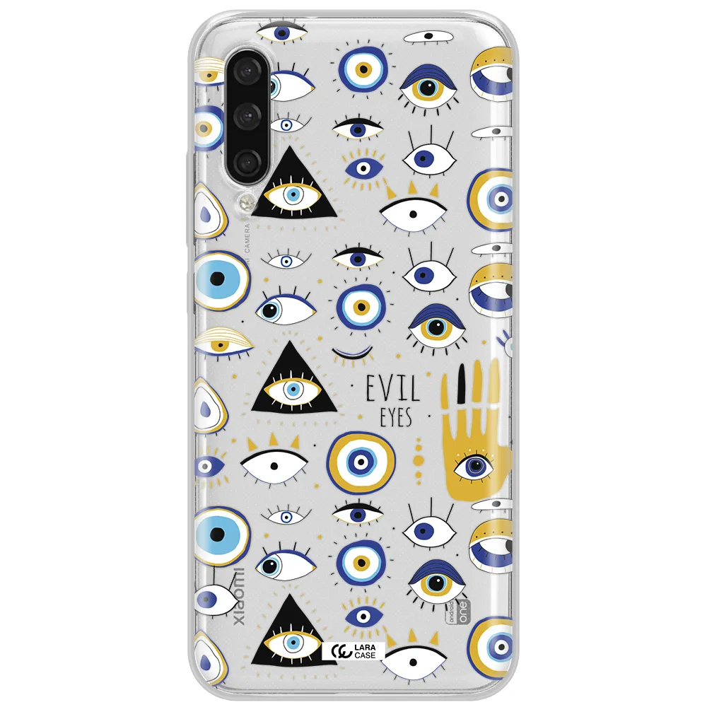 Evil Eyes Xiaomi Mi A3 Clear Tpu Case