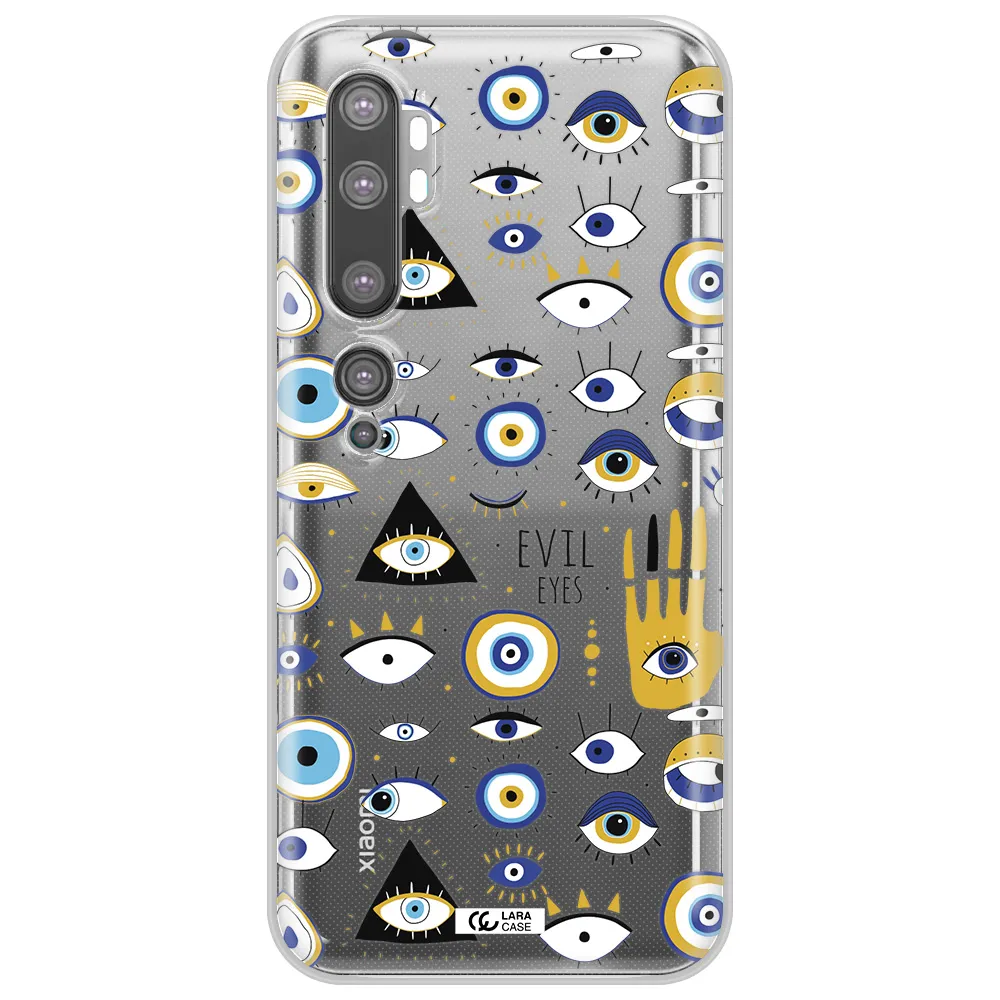 Evil Eyes Xiaomi Mi Note 10 Clear TPU Case
