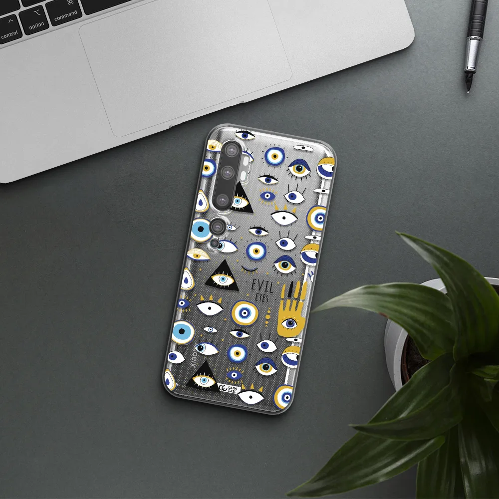 Evil Eyes Xiaomi Mi Note 10 Clear TPU Case