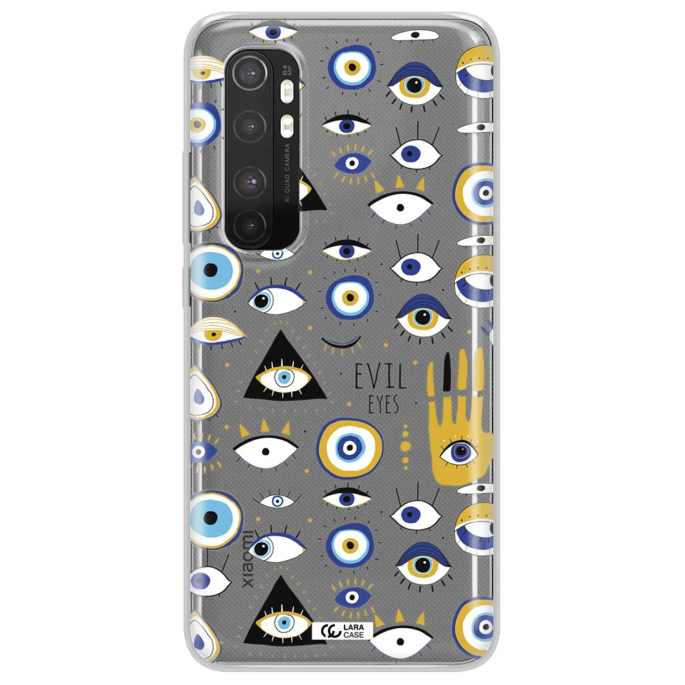 Evil Eyes Xiaomi Mi Note 10 Lite Clear TPU Case