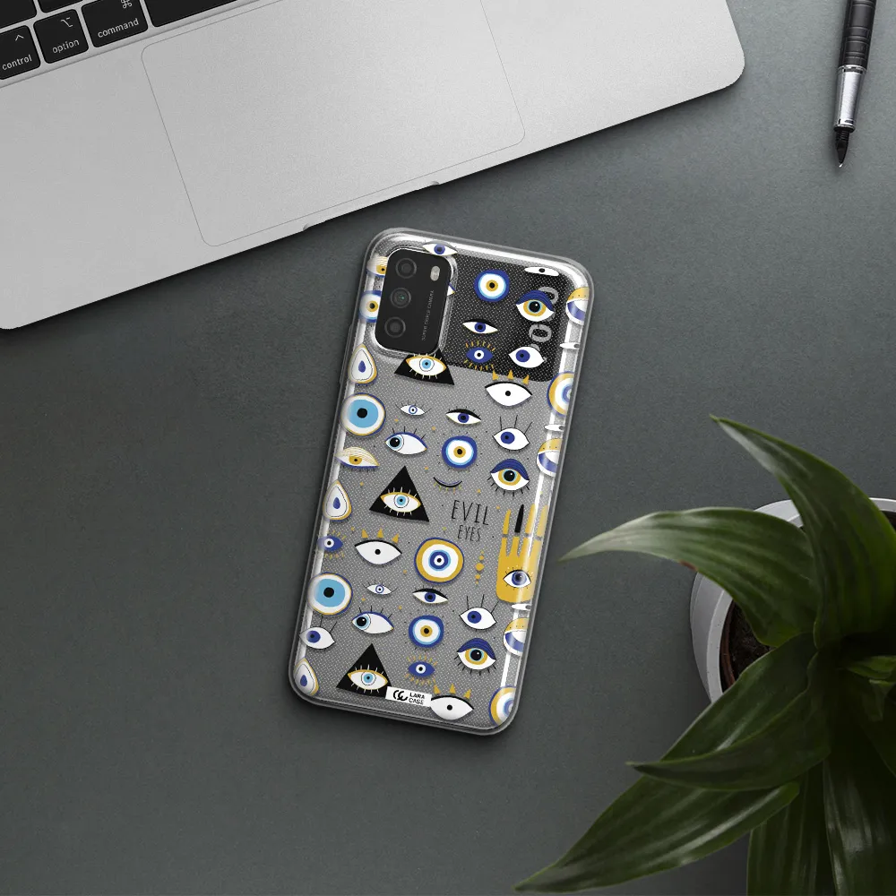Evil Eyes Xiaomi Poco M3 Clear TPU Case