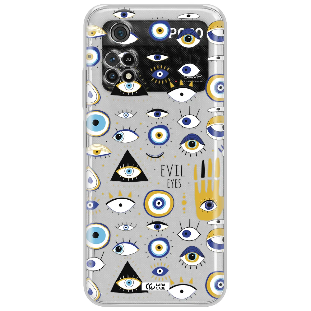 Evil Eyes Xiaomi Poco M4 Pro 4G Clear Tpu Case
