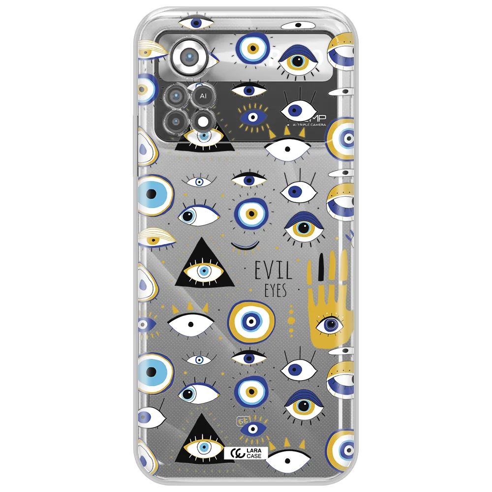 Evil Eyes Xiaomi Poco X4 Pro Clear TPU Case
