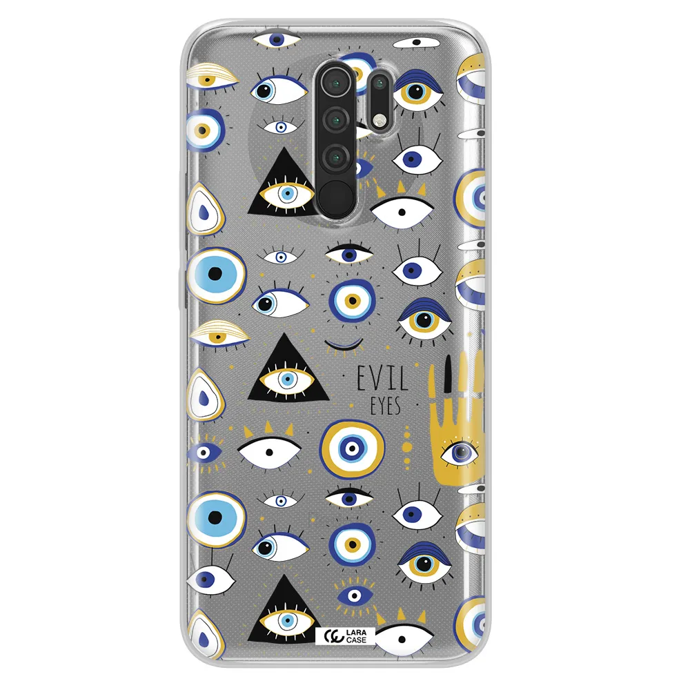 Evil Eyes Xiaomi Redmi 9 Clear TPU Case