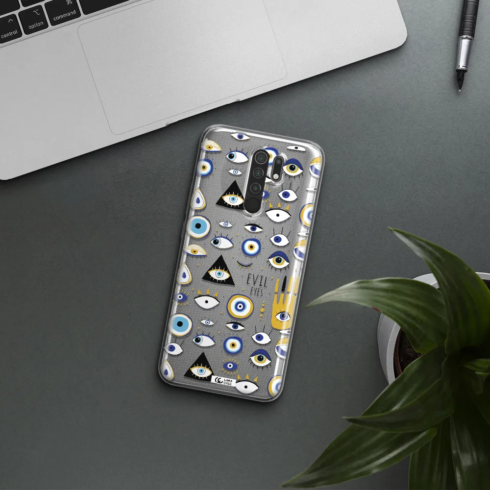 Evil Eyes Xiaomi Redmi 9 Clear TPU Case