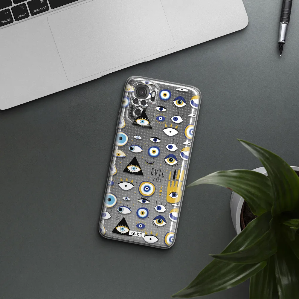 Evil Eyes Xiaomi Redmi Note 10S Clear Tpu Case