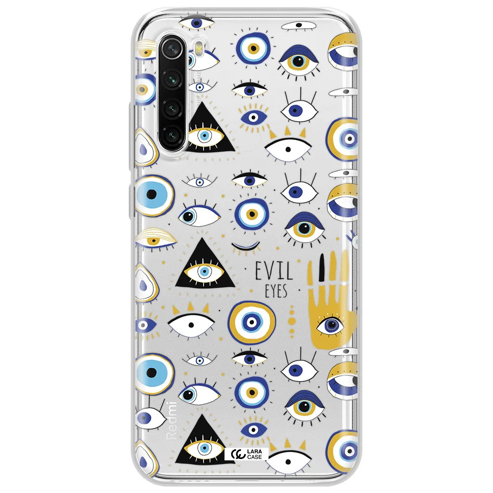Evil Eyes Xiaomi Redmi Note 8T Clear Tpu Case