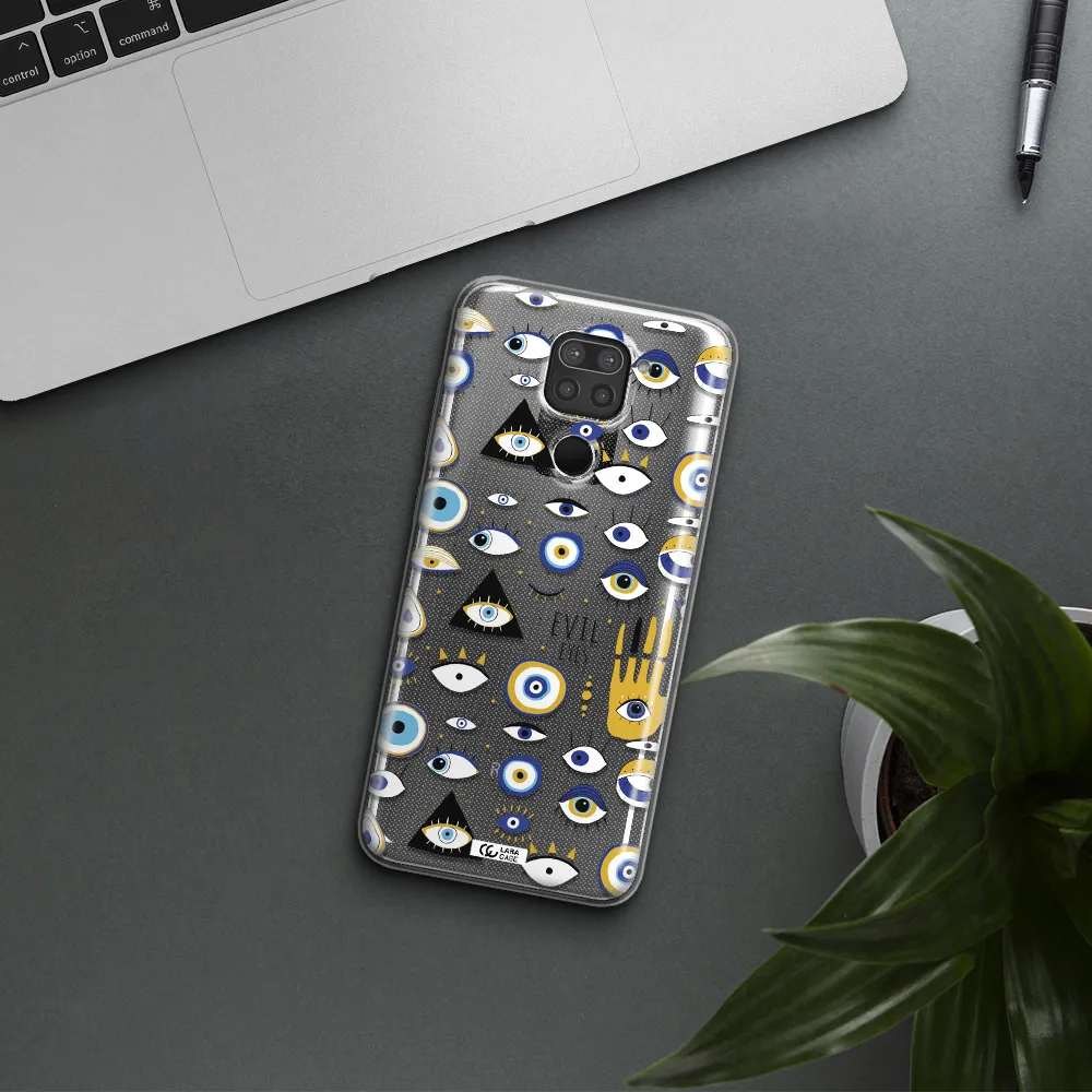 Evil Eyes Xiaomi Redmi Note 9 Clear TPU Case