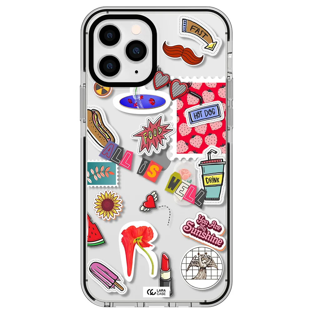 All Is Well Apple iPhone 11 pro max impact black border Case