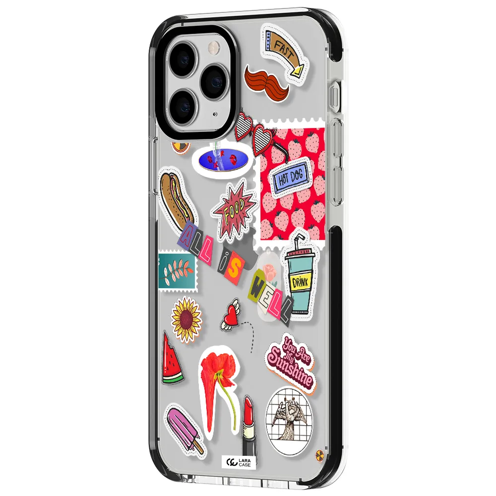 All Is Well Apple iPhone 11 pro max impact black border Case