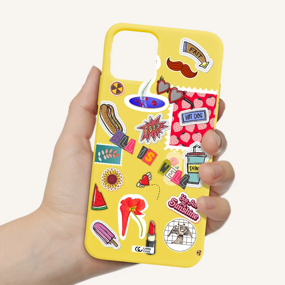 All Is Well Apple iPhone 11 pro max Silicone canary yellow Case