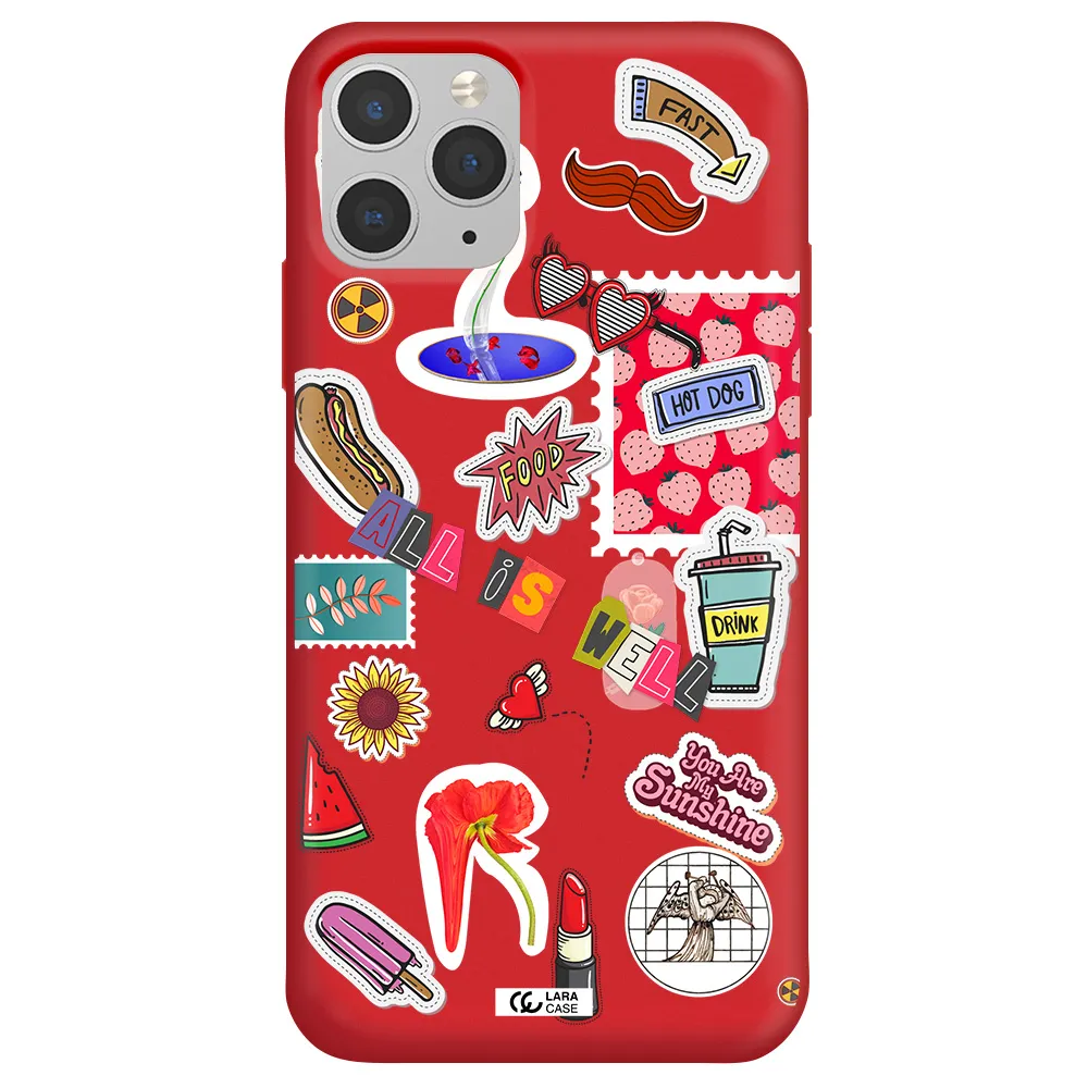 All Is Well Apple iPhone 11 pro max Silicone Imperial Red Case