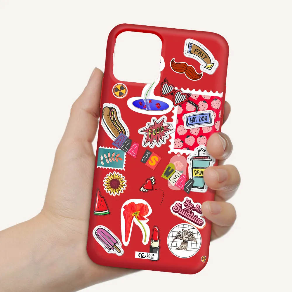 All Is Well Apple iPhone 11 pro max Silicone Imperial Red Case