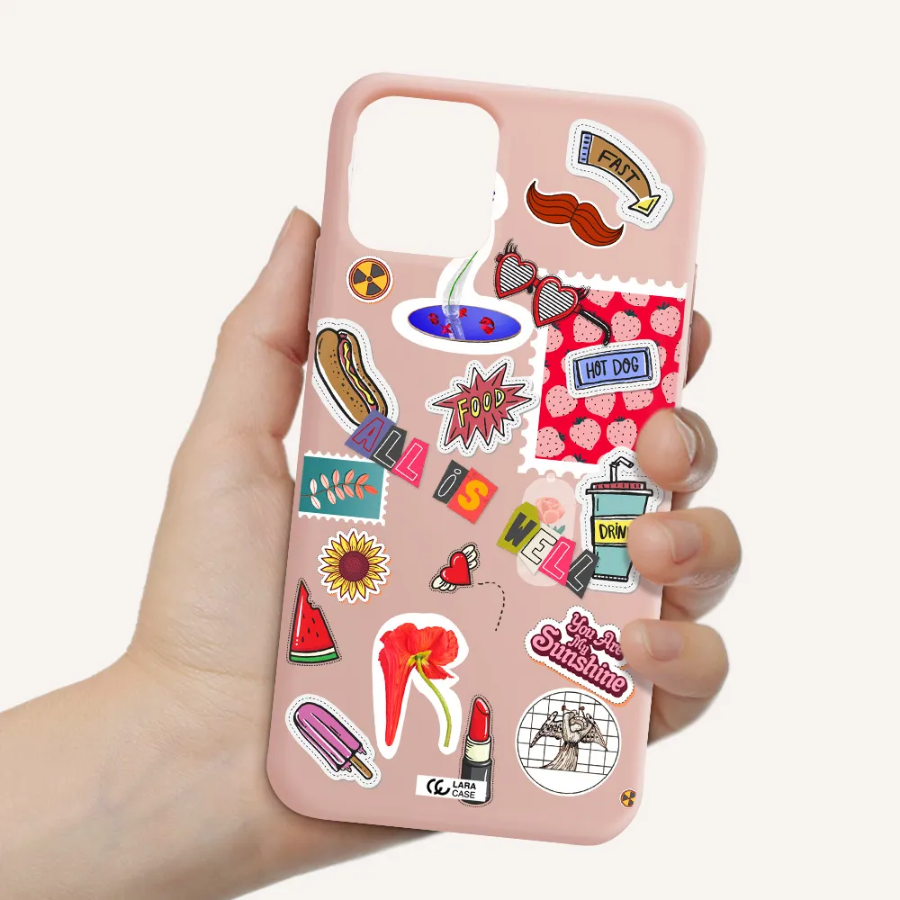 All Is Well Apple iPhone 11 pro max Silicone pastel pink Case