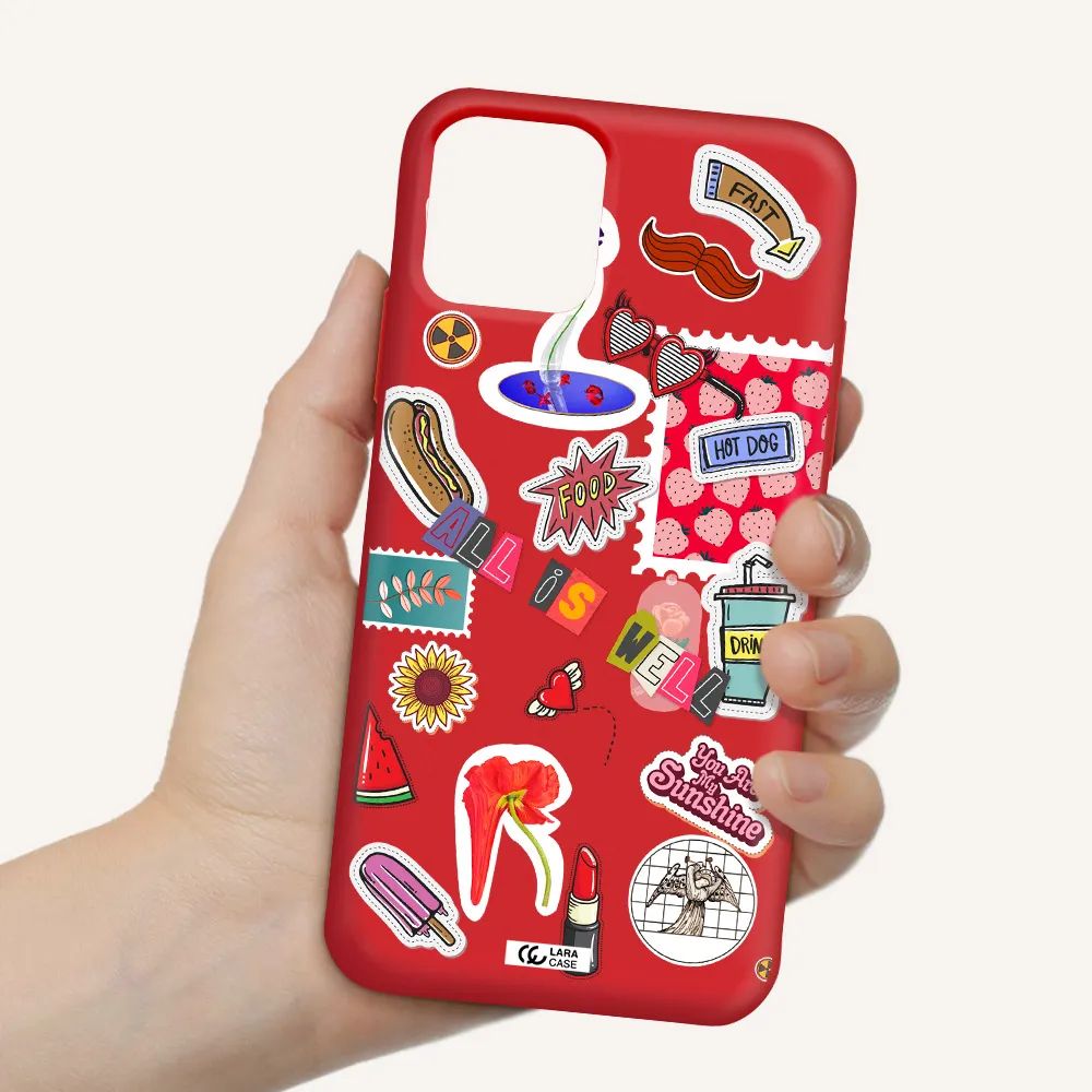 All Is Well Apple iPhone 11 pro Silicone Imperial Red Case