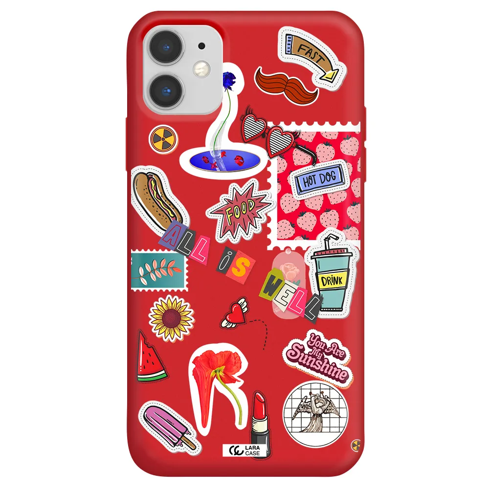 All Is Well Apple iPhone 11 Silicone Imperial Red Case