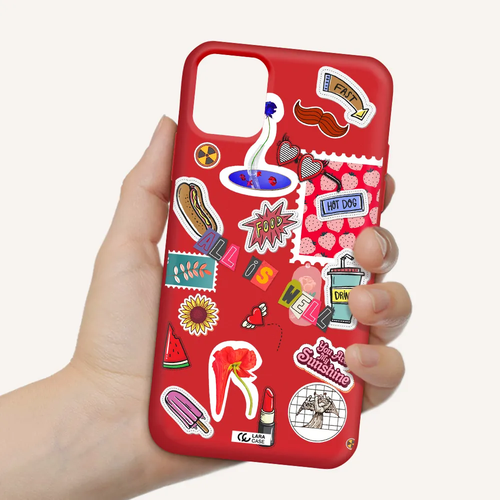 All Is Well Apple iPhone 11 Silicone Imperial Red Case