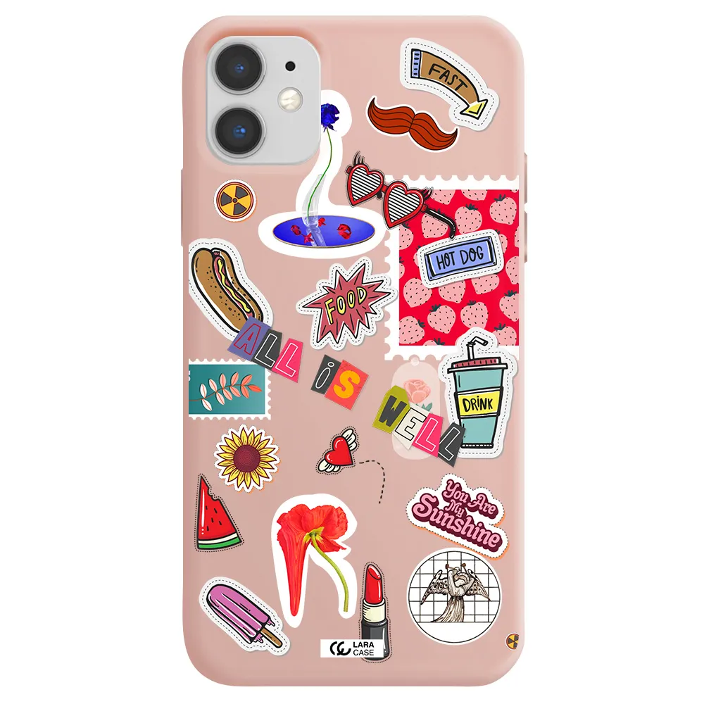 All Is Well Apple iPhone 11 Silicone pastel pink Case
