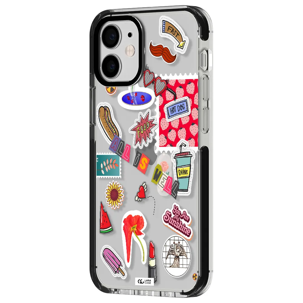 All Is Well Apple iPhone 12 mini impact black border Case