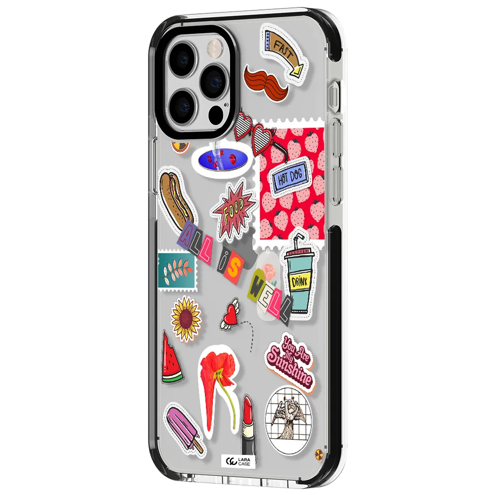 All Is Well Apple iPhone 12 pro impact black border Case