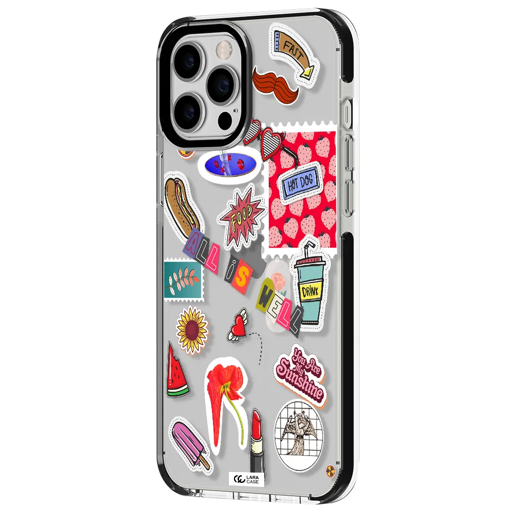 All Is Well Apple iPhone 12 pro max impact black border Case