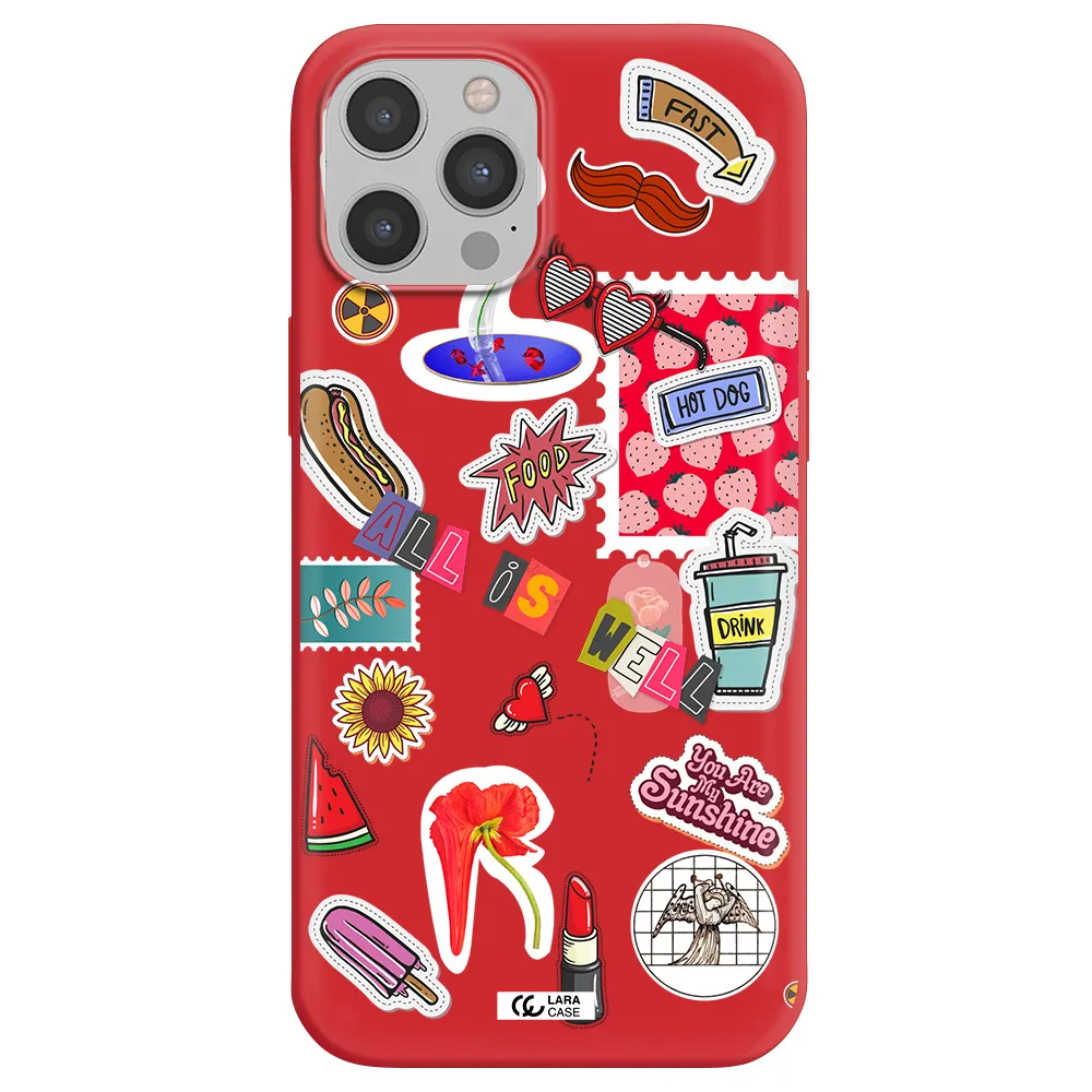 All Is Well Apple iPhone 12 pro Silicone Imperial Red Case