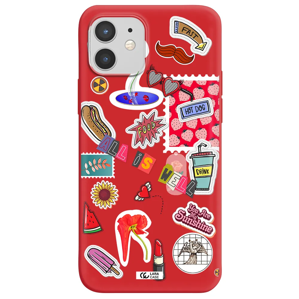 All Is Well Apple iPhone 12 Silicone Imperial Red Case
