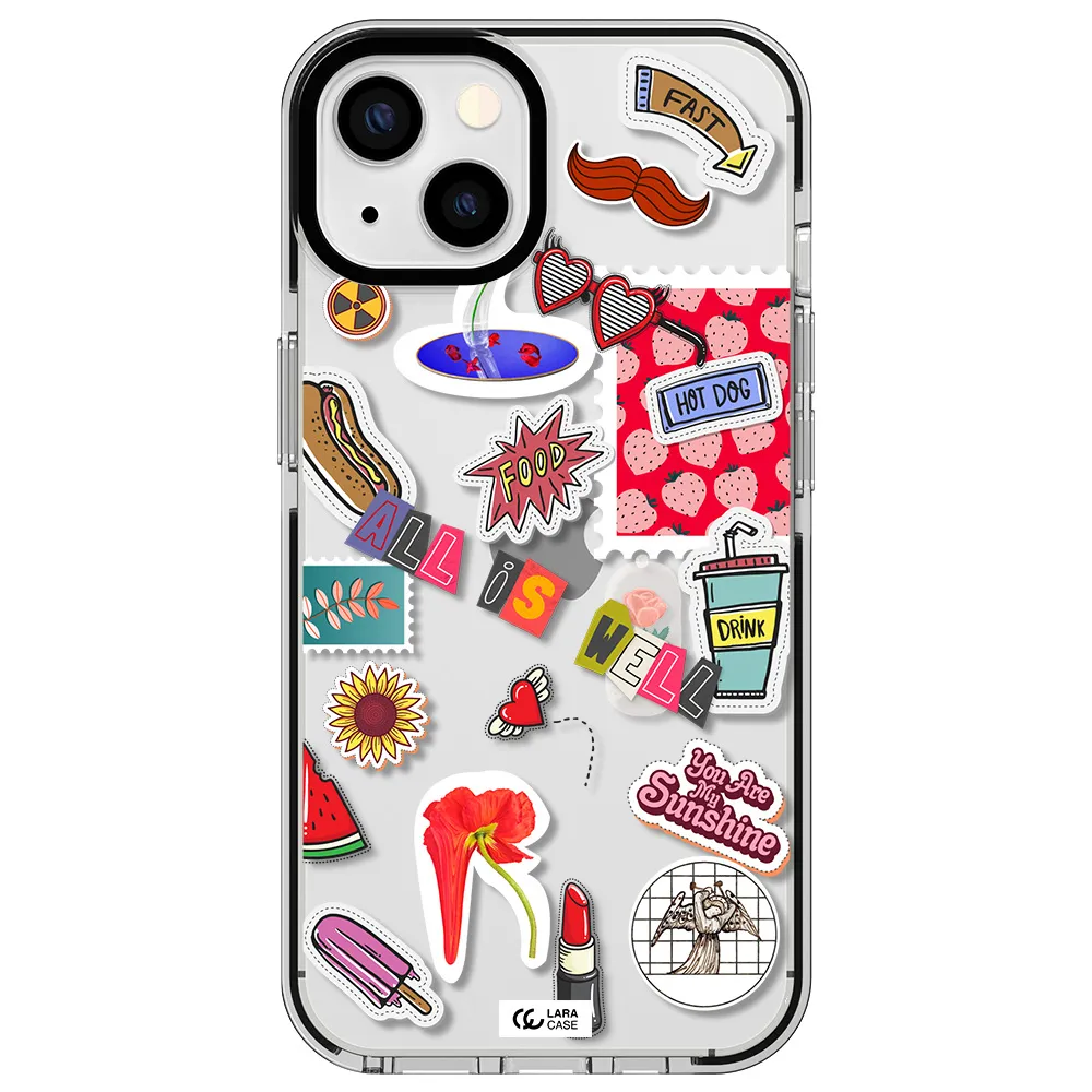 All Is Well Apple iPhone 13 impact black border Case