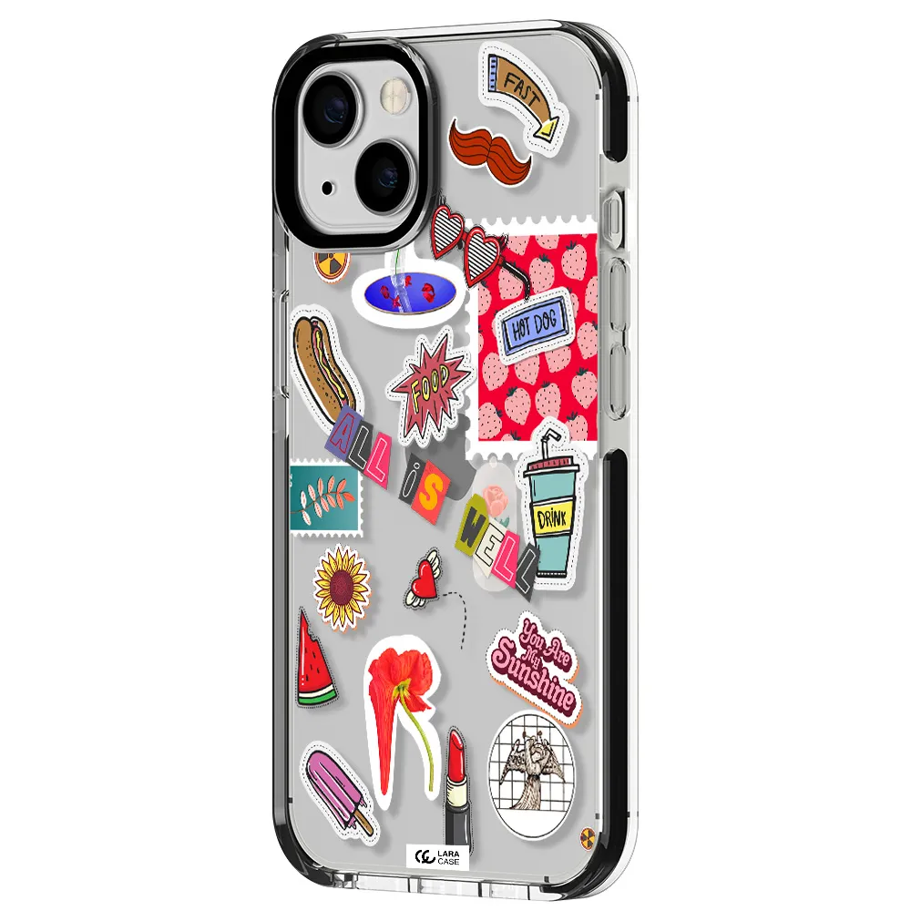 All Is Well Apple iPhone 13 impact black border Case