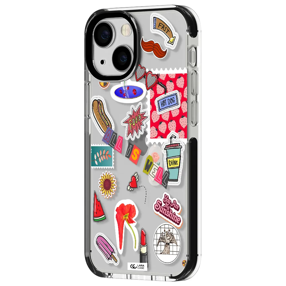 All Is Well Apple iPhone 13 mini impact black border Case