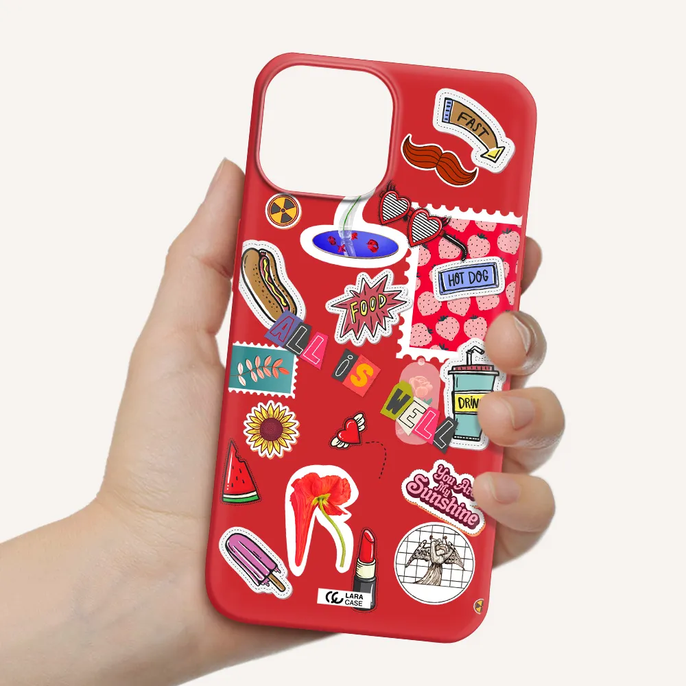 All Is Well Apple iPhone 13 mini Silicone Imperial Red Case